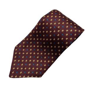 Tommy Hilfiger Tie Men's Maroon Paisley 100% Silk 56.5" x 4" USA Y2K